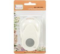 DRESS MY CRAFT/CRAFTER'S 3PL Paper Punch CRCL, 1.25" Scalloped Circle, One Size