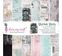 Dress My Craft Single-Sided Paper Pad 6"X6" 24/Pkg-Dream Door, 12 Designs/2 Each DMCP2850