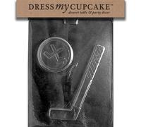 Dress My Cupcake Chocolate Candy Mold, Hockey Stick and Puck