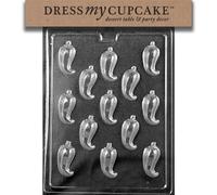 Dress My Cupcake DMCF113 Chocolate Candy Mould, Chilli Pepper