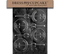 Dress My Cupcake DMCR026 Chocolate Candy Mould, Holy Communion Lollipop