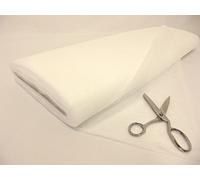 Dress Net 100% Polyester Tulle Fabric Material - Silk White, Sample 10cm x 10cm