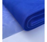 Dress Net Tulle Tutu Stiff Rigid Extra Wide Mesh Fairy Bridal Petticoat Layering Polyester Lightweight Fabric Material | 60" - 150 cm Wide (10 Metres, Royal Blue)