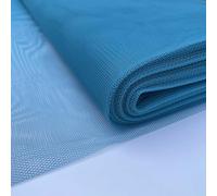 Dress Net Tulle Tutu Stiff Rigid Extra Wide Mesh Fairy Bridal Petticoat Layering Polyester Lightweight Fabric Material | 60" - 150 cm Wide (per Metre, Teal Blue)