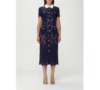 Dress SELF-PORTRAIT Woman color Blue - Size: 8 - female