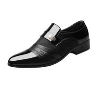 Dress Shoes Breathable, Casual, Dress Shoes Men Lightweight, Non-Slip Work(Black,10.5 UK)