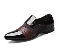 Dress Shoes Breathable, Casual, Dress Shoes Men Lightweight, Non-Slip Work(Brown,9.5 UK)