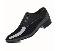Dress Shoes Men Comfortable, Classic, Dress Shoes Breathable, for Weddings, Church, Office, Prom(Black,10 UK)