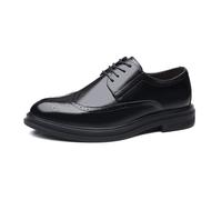 Dress Shoes Non-Slip, Comfortable, Dress Shoes Men Classic, for Weddings, Church, Office, Prom(Black,6.5 UK)