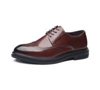 Dress Shoes Non-Slip, Comfortable, Dress Shoes Men Classic, for Weddings, Church, Office, Prom(Brown,6.5 UK)