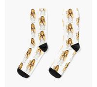 Dress Socks alone celine dion mic hand gold Novelty Fancy Crazy Pattern Crew Casual for Men Women