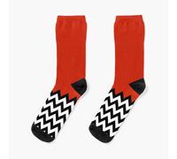 Dress Socks Black Lodge (Twin Peaks) inspired graphic Novelty Fancy Crazy Pattern Crew Casual for Men Women