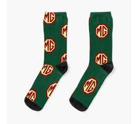 Dress Socks Classic Cars Logo - MG Novelty Fancy Crazy Pattern Crew Casual for Men Women