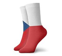 Dress Socks Czech Republic Flag Sport Socks Wicking Cycling Socks Comfortable Cushion Socks For Walking Basketball Athletic 40Cm