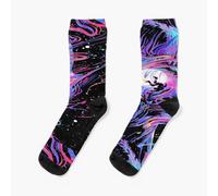 Dress Socks Kid Cudi Man On The Moon Novelty Fancy Crazy Pattern Crew Casual for Men Women