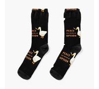 Dress Socks Knife goose - peace was never an option Novelty Fancy Crazy Pattern Crew Casual for Men Women