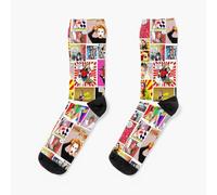 Dress Socks Kylie Minogue.....Even MORE POW Wow K35 Novelty Fancy Crazy Pattern Crew Casual for Men Women