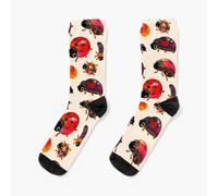Dress Socks Lady beetles Novelty Fancy Crazy Pattern Crew Casual for Men Women