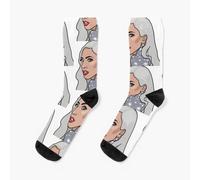 Dress Socks Lady gaga Novelty Fancy Crazy Pattern Crew Casual for Men Women
