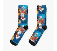 Dress Socks Paw Patrol: The Movie, 2021, cartoon, Ryder, Paw Patrol, Adventure Bay, Marshall Novelty Fancy Crazy Pattern Crew Casual for Men Women