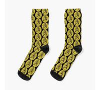 Dress Socks Star Trek TOS Command Gold Insignia Paint Splatter Novelty Fancy Crazy Pattern Crew Casual for Men Women