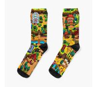 Dress Socks Stardew valley map Novelty Fancy Crazy Pattern Crew Casual for Men Women