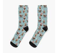 Dress Socks The Christmas Nova Scotia Duck Tolling Retriever Dog Novelty Fancy Crazy Pattern Crew Casual for Men Women