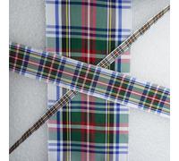 Dress Stewart Tartan Ribbon Scotland Christmas 6 Widths Buy 1 2 4 Metres 01 487D, 7mm, 4 Metres