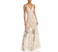 Dress the Population Women's Ärmelloses Kleid mit Blumenmuster Dress, Sidney Pink Floral, M