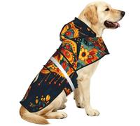 Dress Up A Beautiful Elephant Waterproof Dog Raincoat And Rain Jacket With Hood, Reflective Strips And Adjustable Belly Strap, Fits Small To Large Dogs