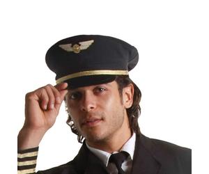Dress Up America Airline Pilot Hat Kids and Adults - Costume Accessory