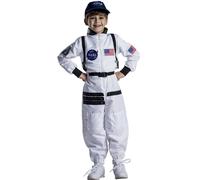 Dress Up America Astronaut Costume for Kids-NASA White Spacesuit for Boys & Girl