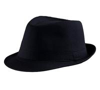 Dress Up America Black Fedora Hat Adults(Size: One Size)