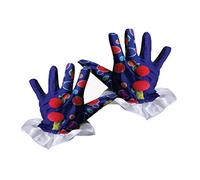 Dress Up America Blue Clown Glove For Kids - Polka Dots Gloves Clown - Dress Up for Halloween Party - Cosplay Carnival Circus Show