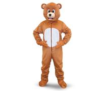 Dress Up America Brown Mascot Bear Costume for Kids and Adults - Brown Bear Role Play Costume - Beautiful Cosplay Costumes For Kids and Adults