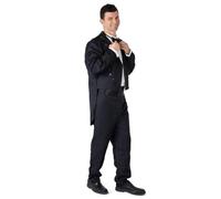 Dress Up America Butler Costume for Adults - Black Tuxedo Dress Up Set