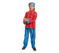 Dress Up America Chinese Boy Costume - Children's Traditional Chinese Outfit For Kids - Kids' Cultural Dress - Traditional Shirt, Pants, and Hat Set for Kids