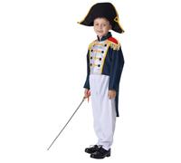 Dress Up America Colonial General Costume Set - Historical Colonial Roleplay Set For Kids - Great Gift For Role-Play & Fun