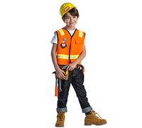 Dress Up America Construction Worker Role-Play Costume - Kids Pretend Play Sets - Dress Up Sets for Toddlers