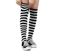 Dress Up America Cotton Striped Socks for Adults - Striped Knee High Socks for Men & Women | Teens - Stylish and Comfortable