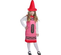 Dress Up America Kids Crayon Costume - Red Crayon Costume for Girls and Boys - Great Role Play Costume Set