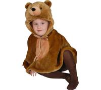 Dress Up America Sweet Cuddly Little Bear Costume, Brown, Cape for Ages upto 2 Years