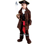 Dress Up America Cute Caribbean Boy Pirate Costume - Beautiful Dress Up Set For Role Play