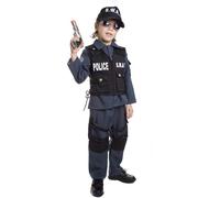 Dress Up America Deluxe Children's SWAT Police Officer Costume Set