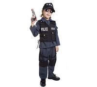 Dress Up America Kids SWAT Costume - Deluxe S.W.A.T. Police Officer Dress-Up Set