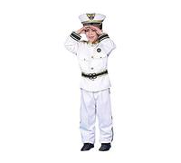 Dress Up America Deluxe Navy Admiral Children's Costume Set - Dress Up Role Play Kit For Kids