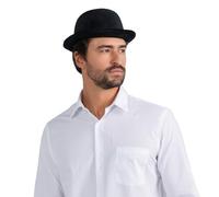 Dress Up America Derby Hats - Derby Bowler Hat for Adults - Black Velvet Bowler Hat Costume