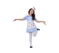 Dress Up America Diner Waitress Costume for Kids - 1950's Girl Costume Set - Blue Carhop Waitress Dress Up for Girls