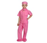 Dress Up America Pink Doctor Scrubs Toddler Costume Kids Pretend Play Outfit