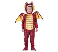 Dress Up America Dragon Costume for Kids - Red Dragon Costume Set for Girls and Boys - Toddler Dragon Dress Up